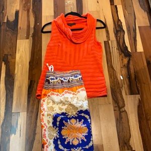 Orange lightweight sweater